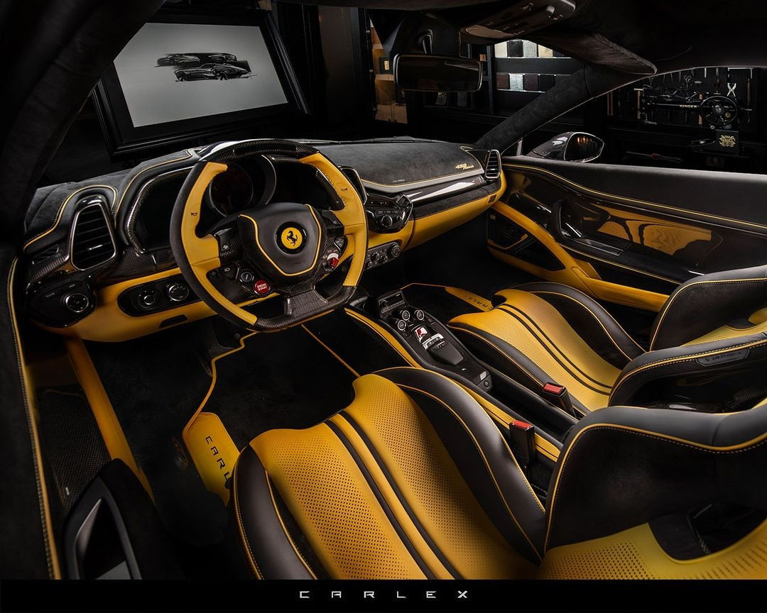Wallpaper #uGiMIZMBSpphPi3-pzAY57 Tuner Brings Out the Color Within the Ferrari 458 Interior Work is Off