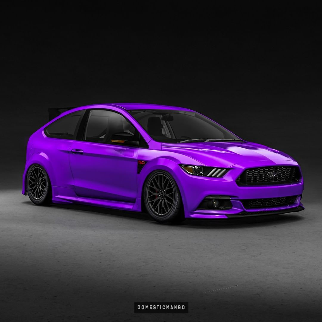 Wallpaper #02fUCZMBSpphPi3-fNFP29 Ford Mustang Hyper Hatch Looks Like Compact Muscle in Quick Rendering