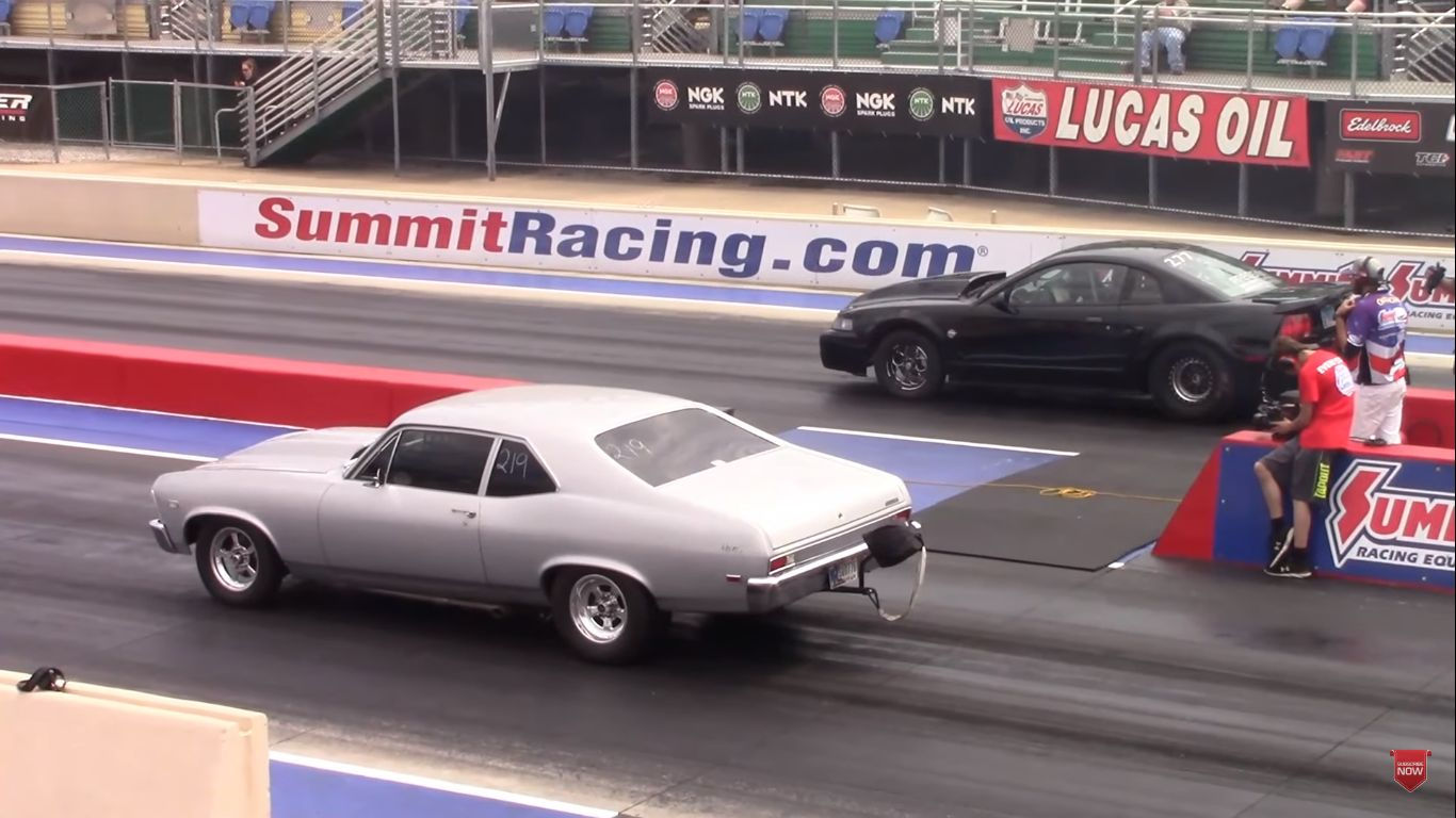 Wallpaper #jZ0AZZcBkAG5jTCH_bHF45 Ford Mustang 427 Big Turbo Drag Races 8s Nova Head Start Only Makes It