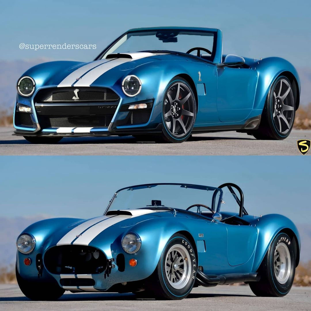 Wallpaper #dED8MJMBJhL2WPbaBsSU44 Shelby Cobra Gt500 Rendering Combines Two American Icons into a Muscle
