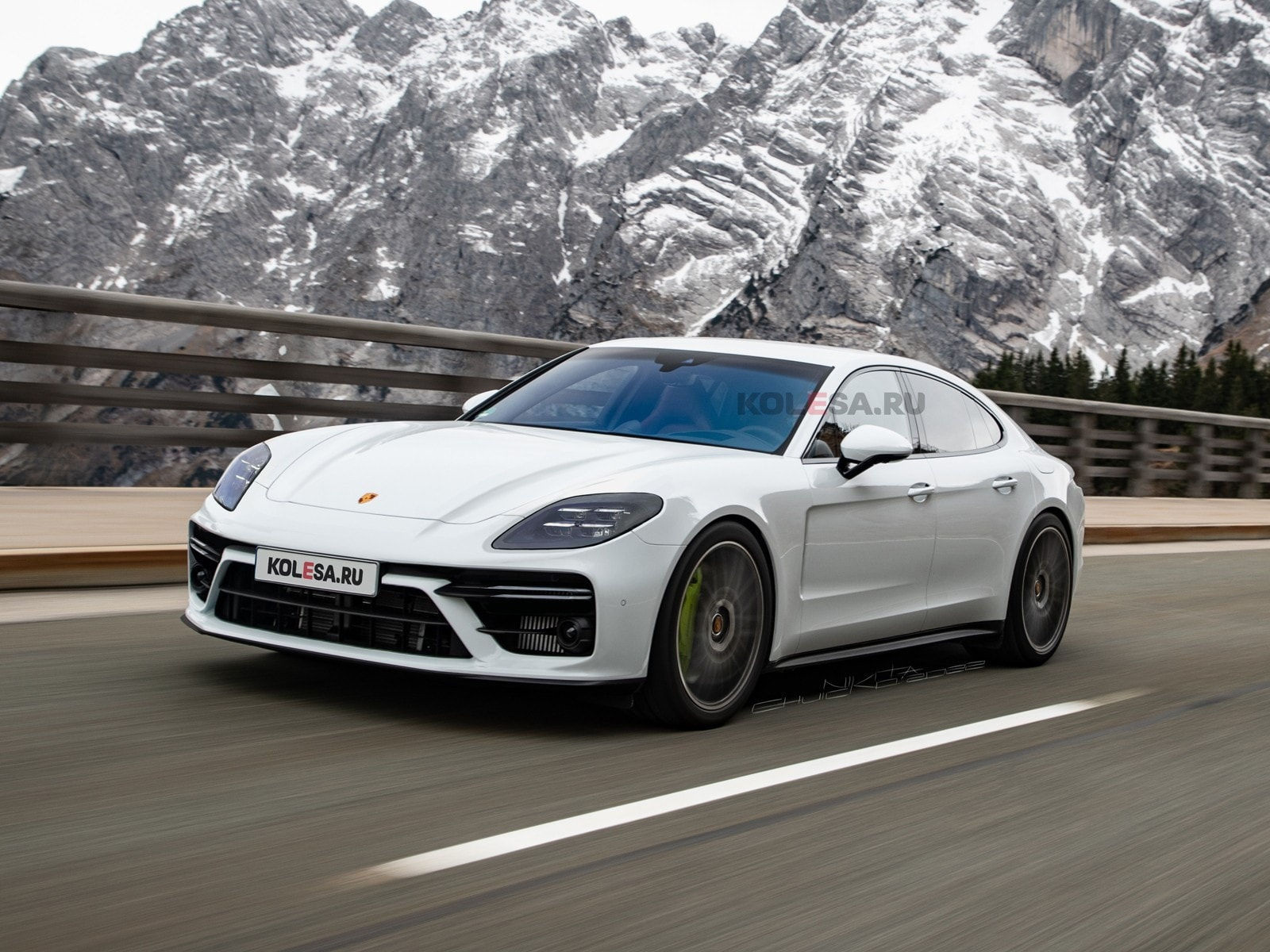 Wallpaper #SWea-JIBSpphPi3-LIr4128 2024 Porsche Panamera Rendered with No Camo to Mess with Our Minds