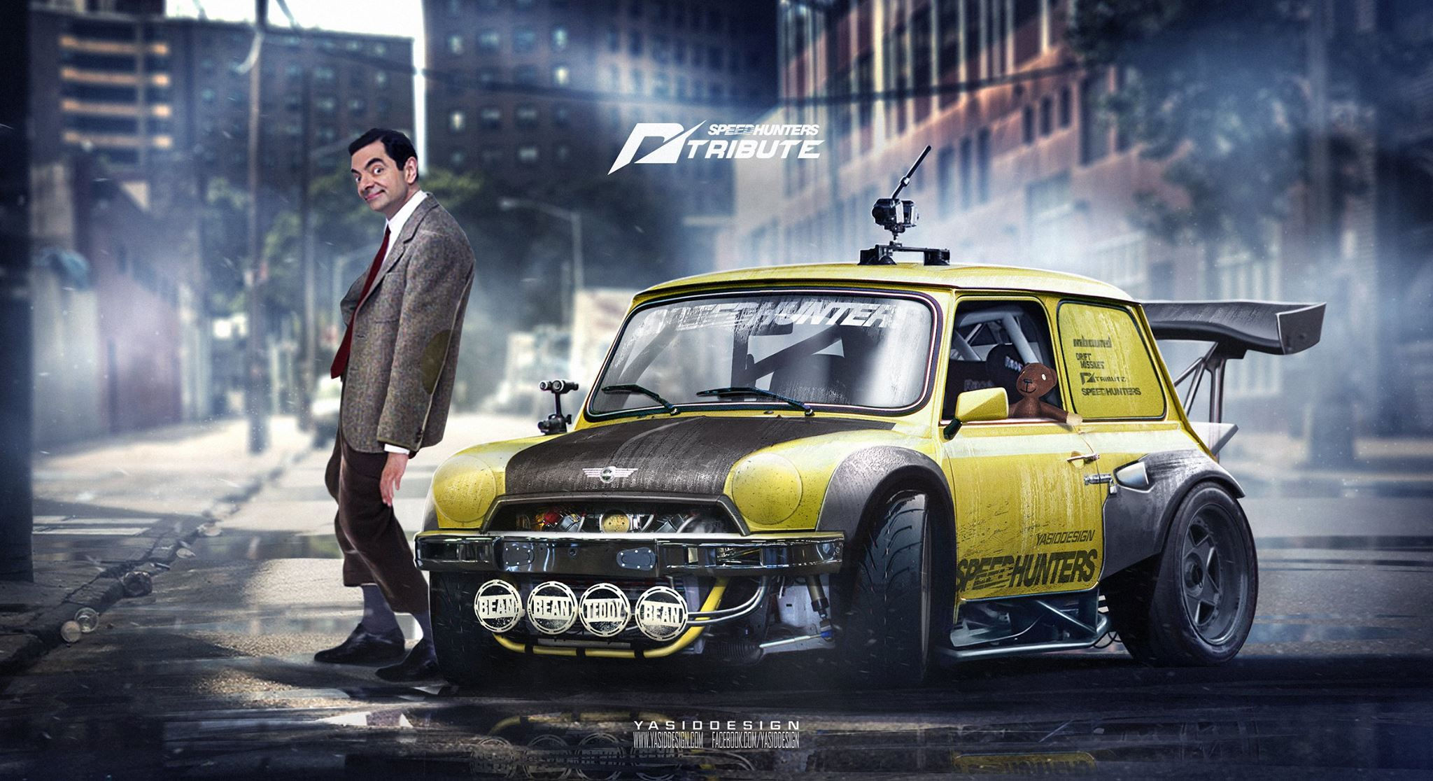 Wallpaper #WGgVIZMBSpphPi3-PC9y329 Mr Bean Mini Race Car Nfs Theme Has Huge Spoiler Autoevolution