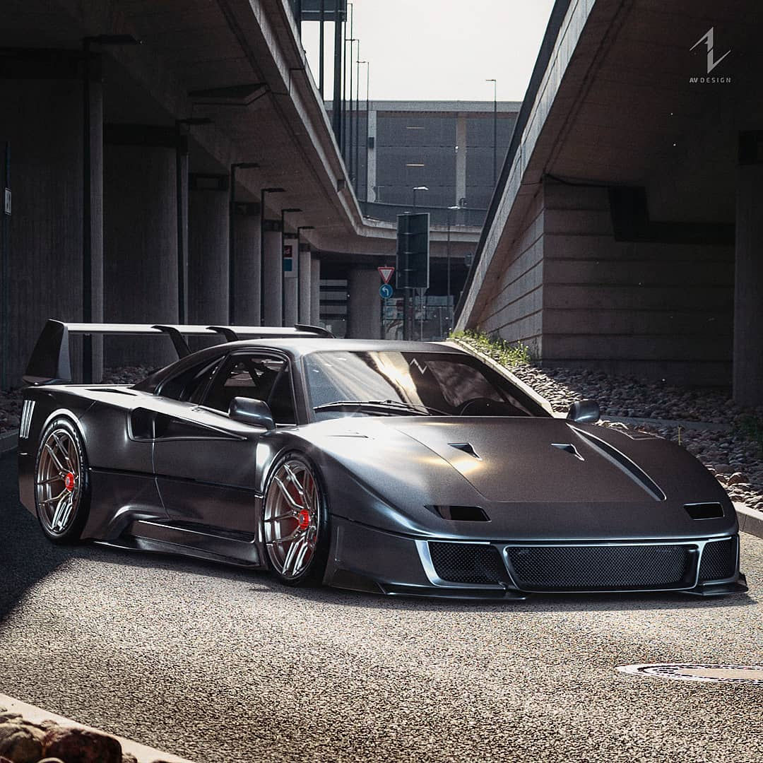 Wallpaper #gGfXD5MBSpphPi3-3fDm33 Modernized Ferrari F40 Rendered Looks as Sharp as a Razor Autoevolution