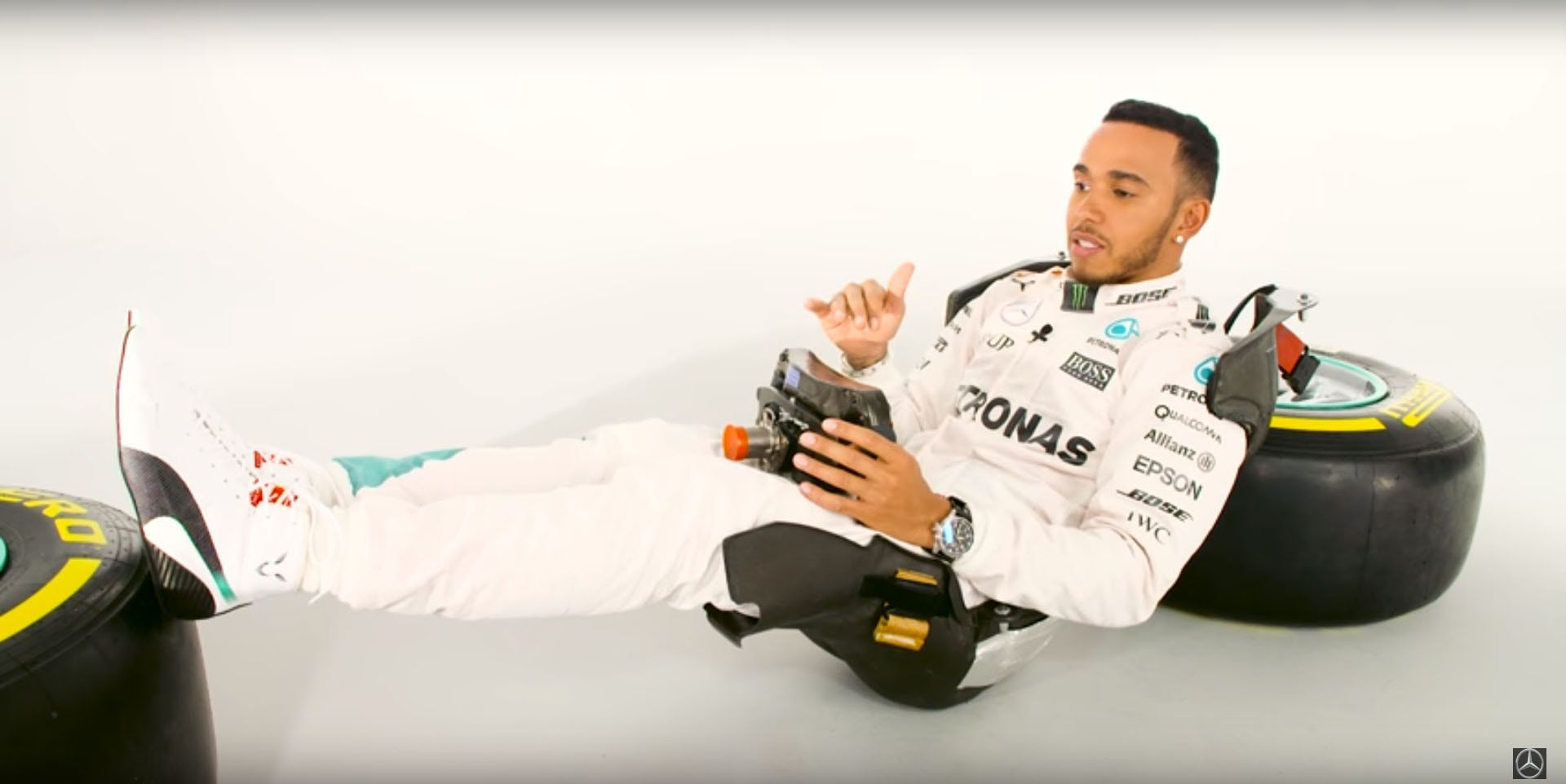 Wallpaper #I2ckEZMBSpphPi3-vvYO48 Lewis Hamilton Lets Us in on the Relaxed Position of Formula One