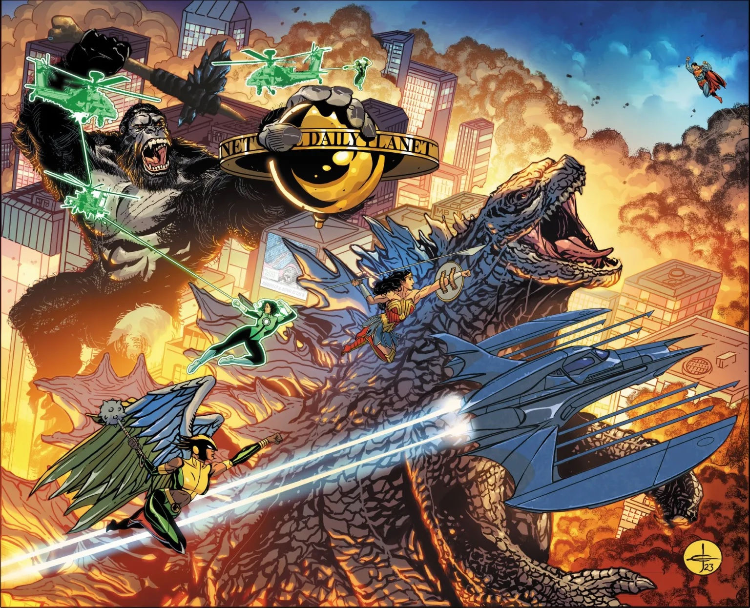 Wallpaper #egAO7I4BSdW8dNoushOn33 DC Y Legendary Comics Anuncian Justice League vs Godzilla vs Kong