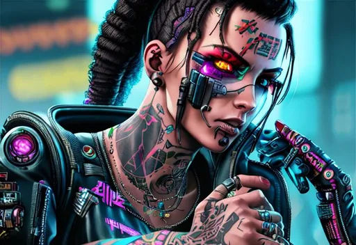 Wallpaper #37kb3pIBJvJKYCmE0QMM243 Tattoo Cyberpunk 2077