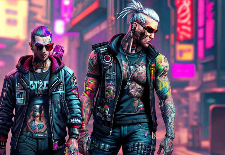 Wallpaper #37kb3pIBJvJKYCmE0QMM153 Tattoo Cyberpunk 2077