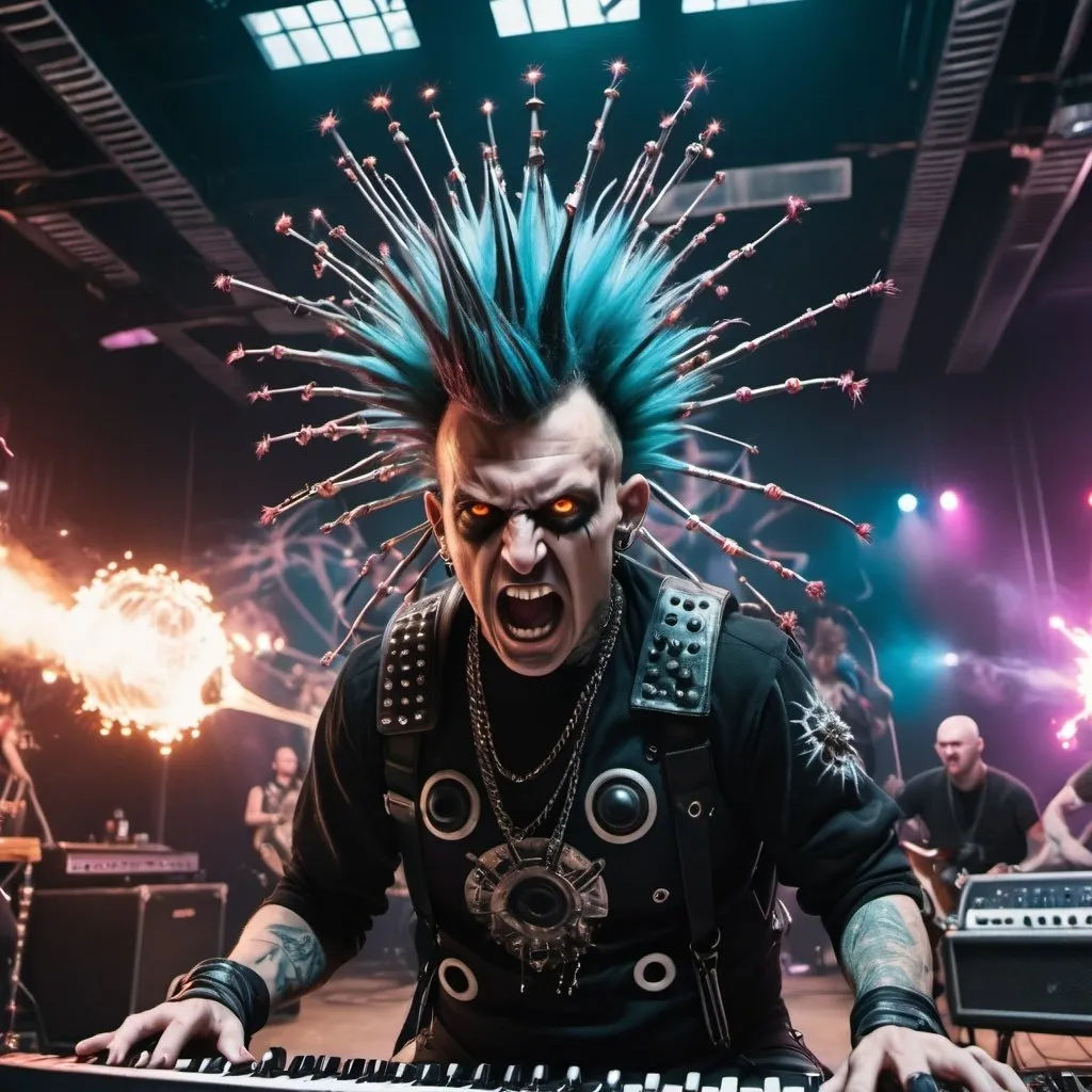 Wallpaper #8UCuL5MBJhL2WPbau73360 Very Ugly Cyber Punk Band with Mohawk and Spikes Pla