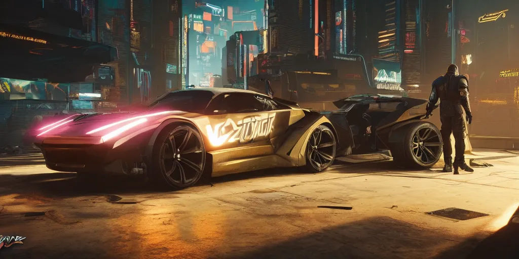 Wallpaper #fLgY2JIBJvJKYCmEZOZu281 A Cyberpunk 2 0 7 7 Game a Car Design in Empty Room Stable Diffusion