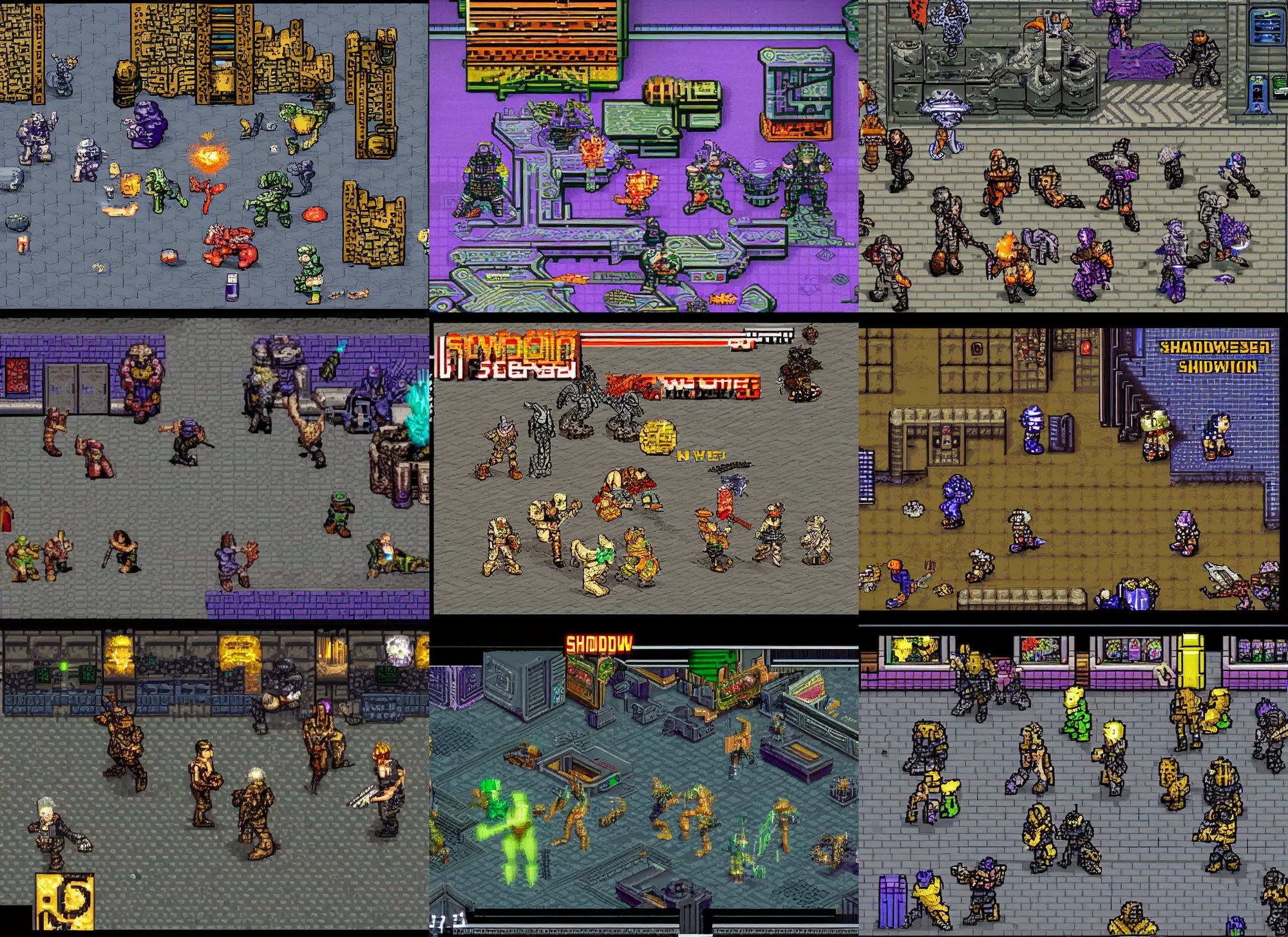 Wallpaper #9mg9FpMBSpphPi3-_gos176 Shadowrun Snes Sprites