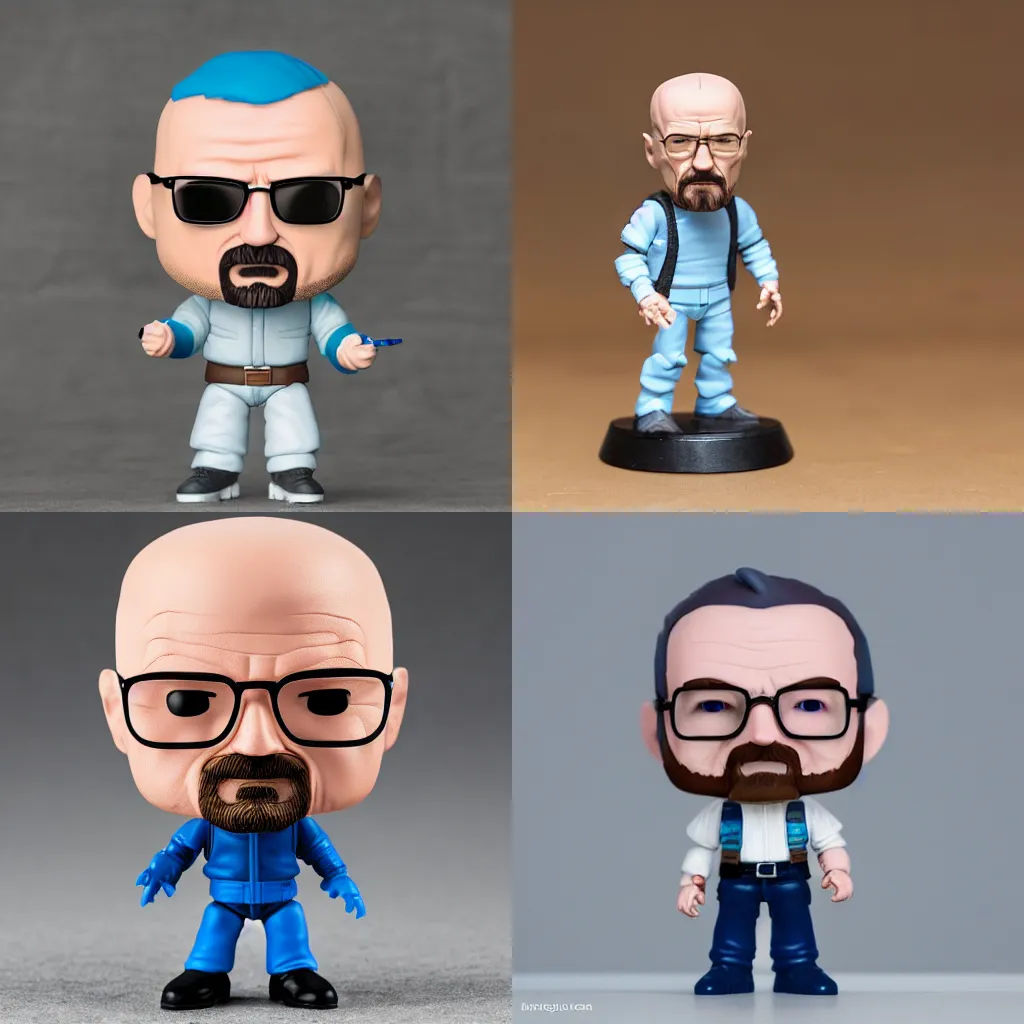 Wallpaper #bjGdNZMB5zzyi_yY7VeY260 Walter White Funko Pops Action Figure Product Stable Diffusion