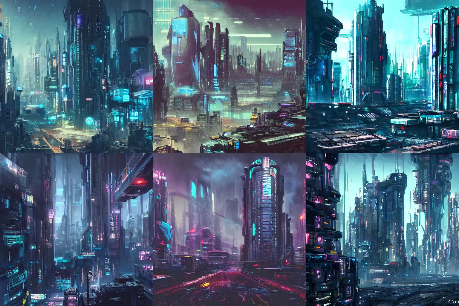 Wallpaper #tCwxSpMB0E1QgA7wY_W683 Futuristic Dystopian Cyberpunk Cityscape Stable Diffusion