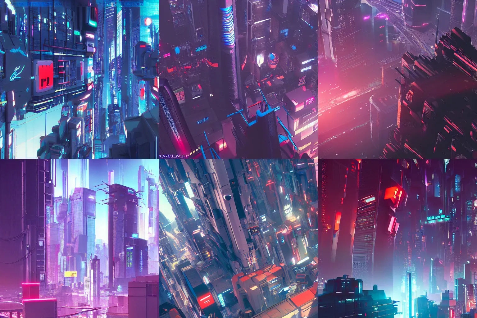 Wallpaper #Ymcr7JIBSpphPi3-aVFR253 Evangelion Cyberpunk City Artstation High Stable Diffusion Openart