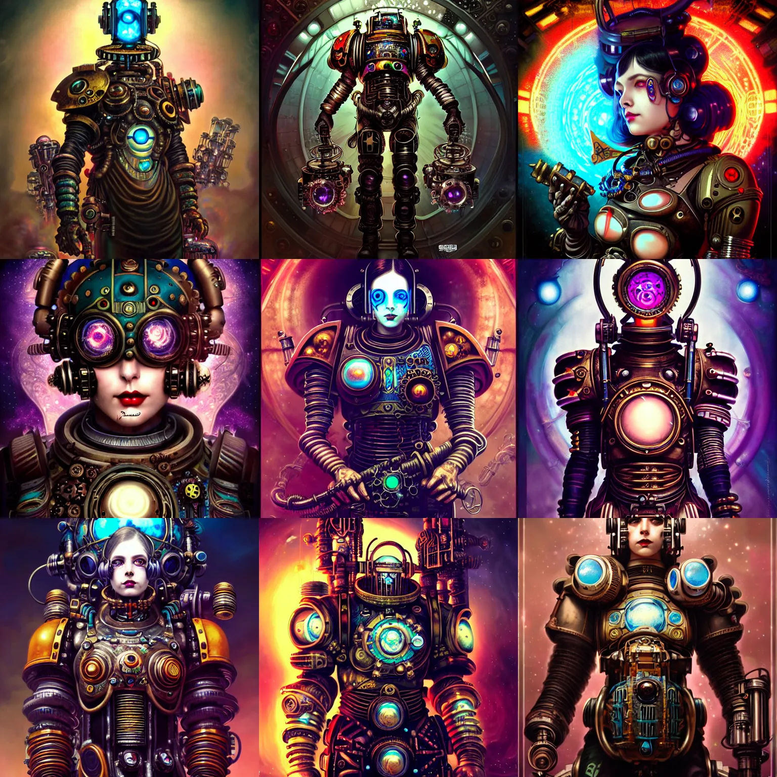 Wallpaper #uGhcGJMBSpphPi3-1xLs8 Fractal Cosmic Steampunk Biopunk Cyberpunk Bioshock Stable Diffusion