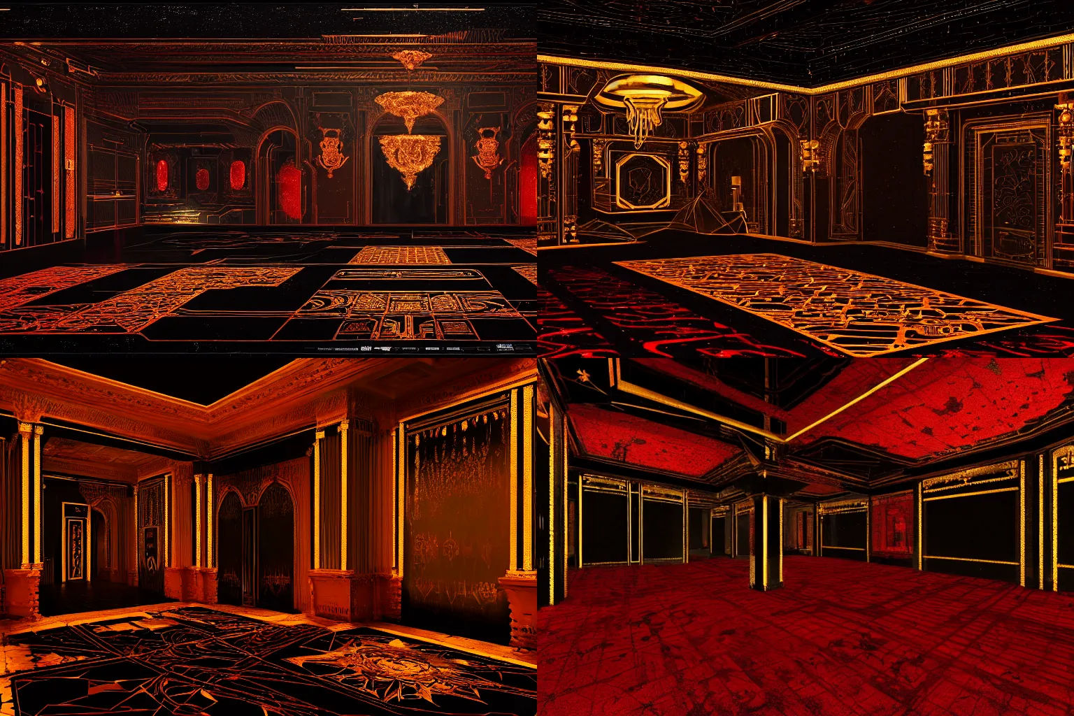 Wallpaper #aGjMFZMBSpphPi3-GAlH19 Interior of the Imperial Dalvoxus Palace Cold Black Stable Diffusion