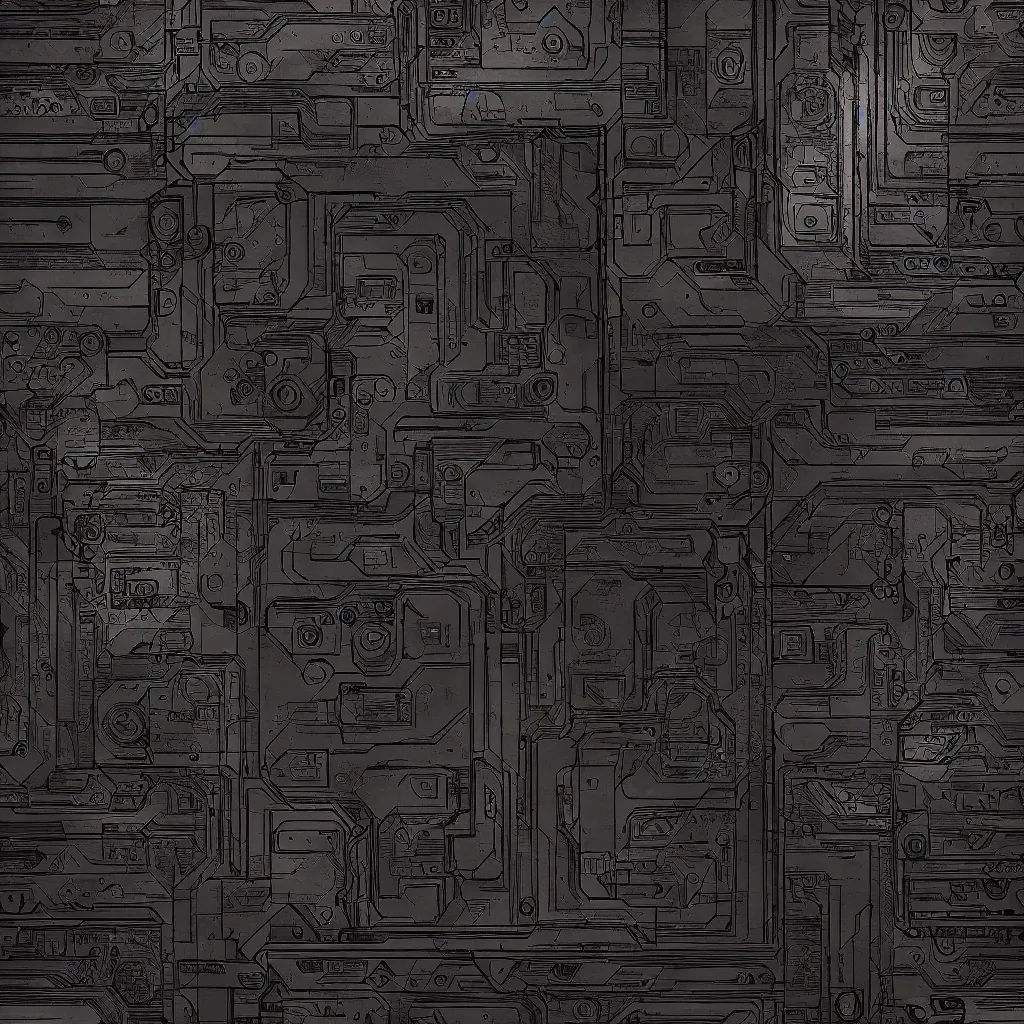 Wallpaper #skXJko4B7YBJg1BVqZ6m6 A Dark, Metallic Texture with a Circuit Board Pattern