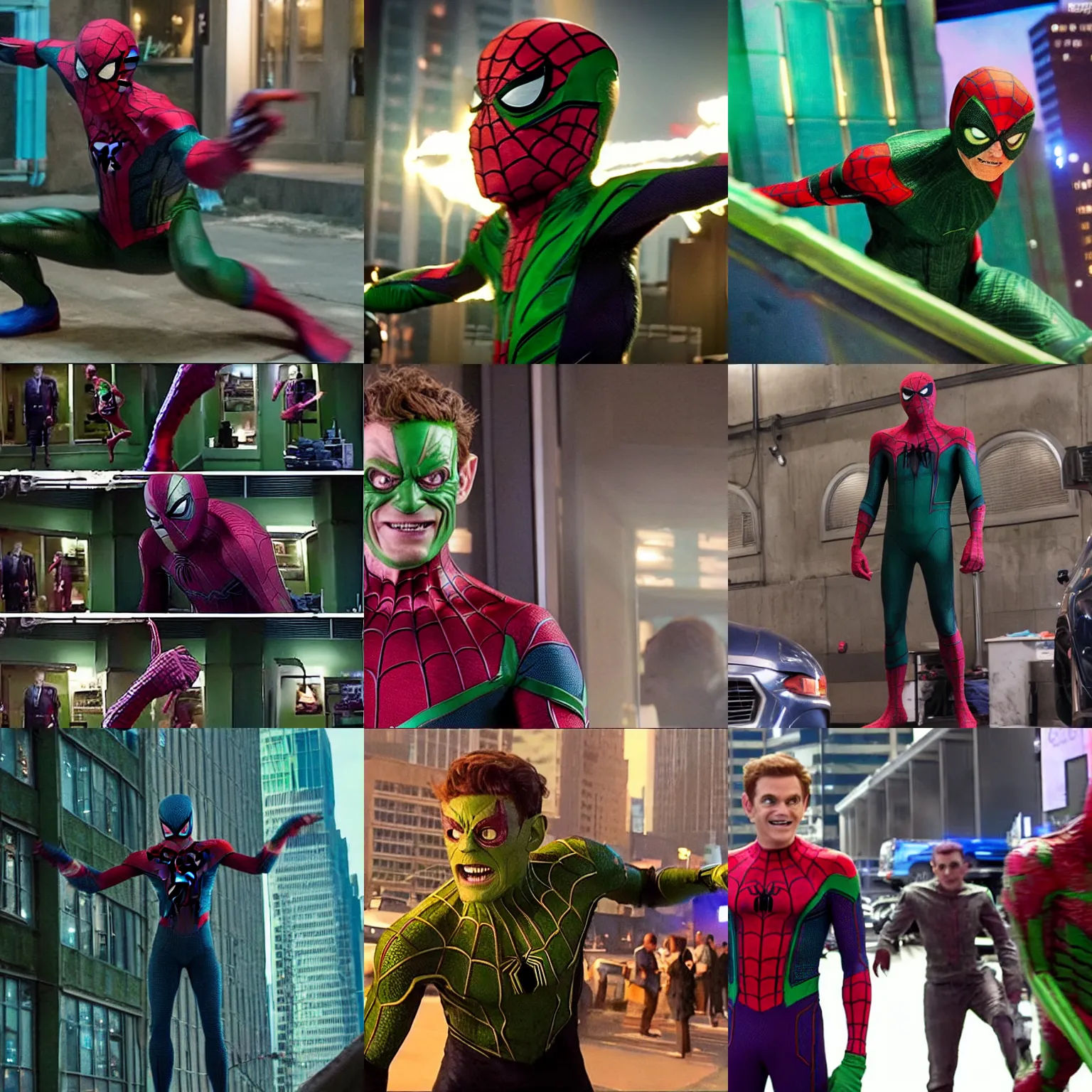 Wallpaper #m2ieJJMBSpphPi3-xjkp25 Green Goblin in Spider Man Homecoming Scene from the Stable Diffusion