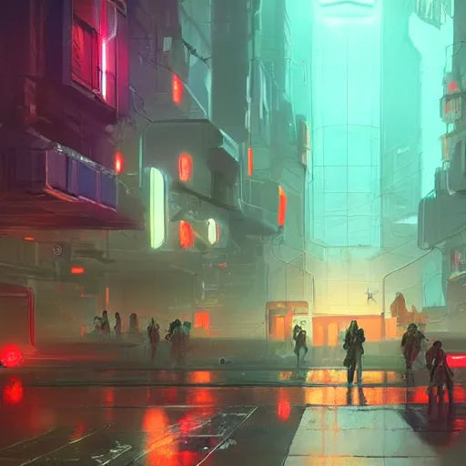 Wallpaper #Z7lp3pIBJvJKYCmERgWS275 Concept Art Environment Design of Dystopian Cyberpunk Stable Diffusion