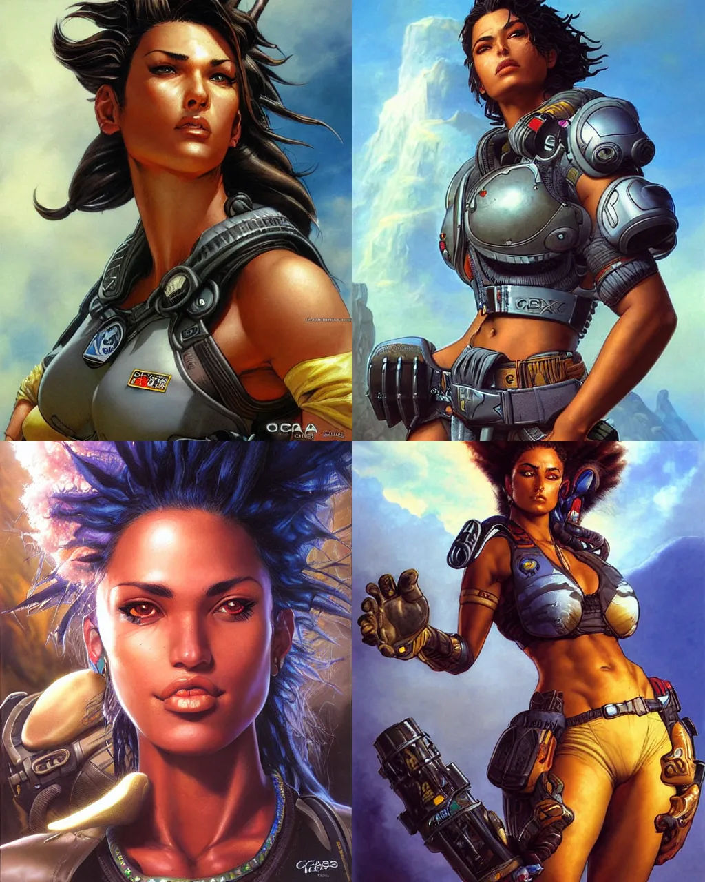 Wallpaper #x3O1f44BFI5NbQks7xde21 Portrait Loba Andrade from Apex Legends by Greg Stable Diffusion