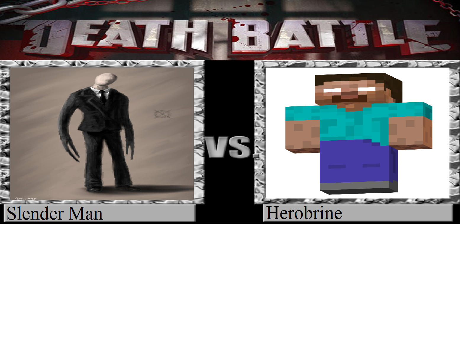 Wallpaper #wEDgL5MBJhL2WPbaU77v205 Slender Man vs Herobrine by Psyinsti on Deviantart