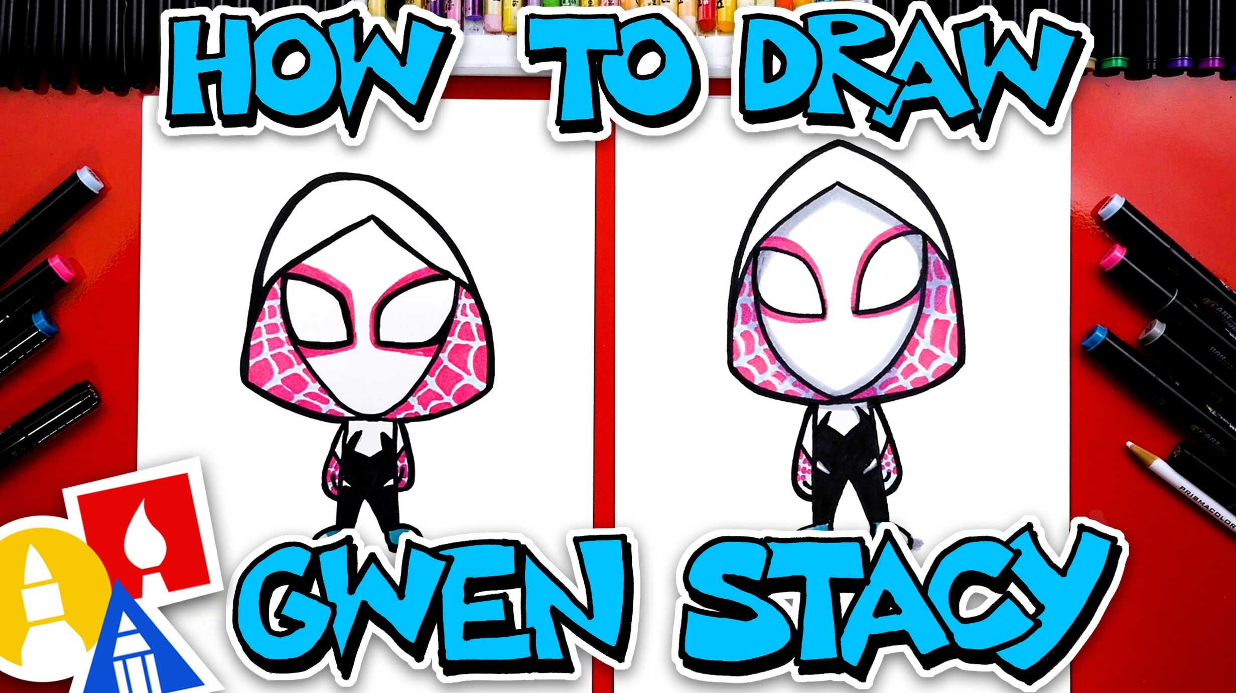 Wallpaper #nDGpNZMB5zzyi_yYQ1cr60 How to Draw Gwen Stacy Spider Gwen Art for Kids Hub