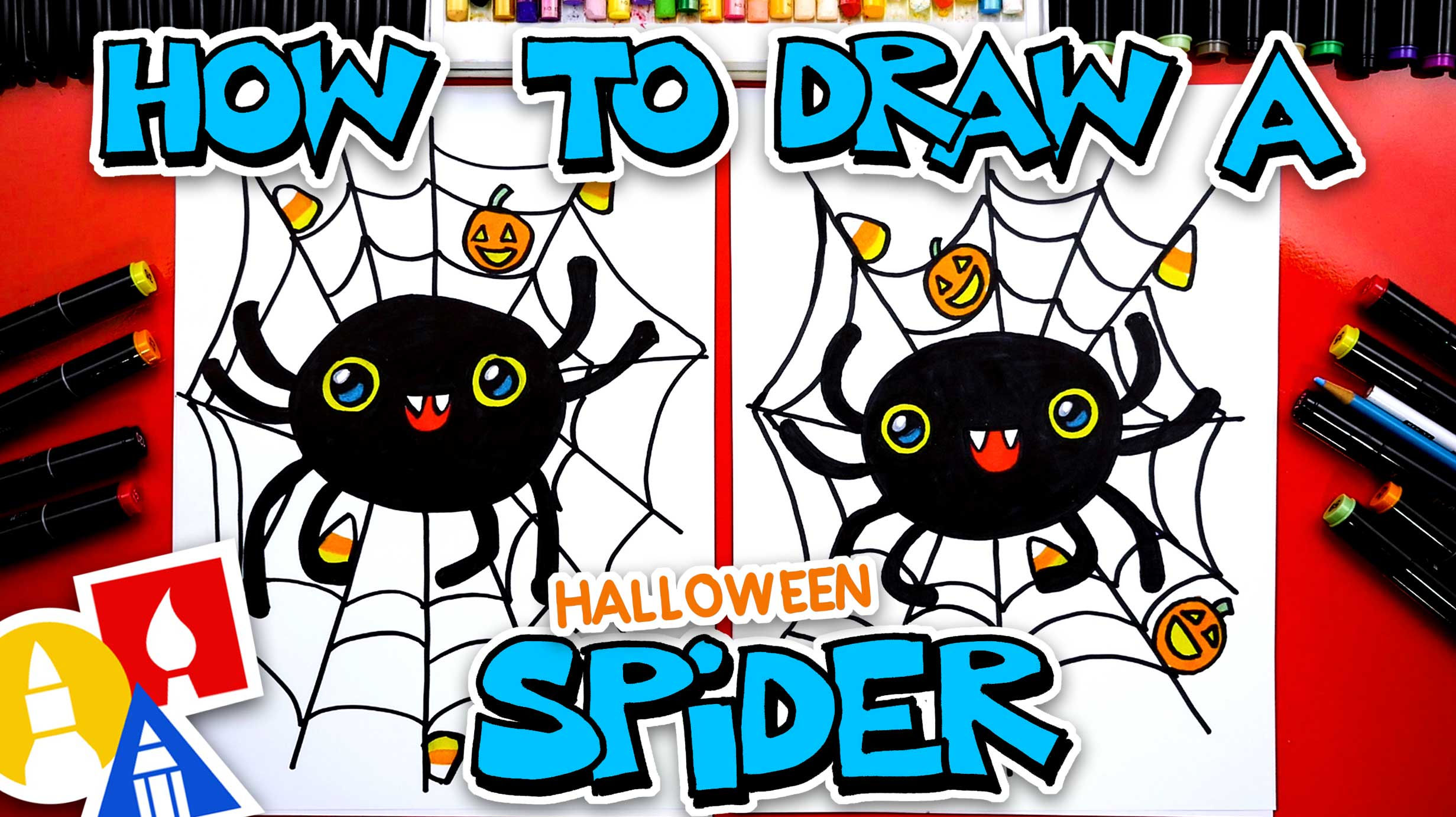 Wallpaper #ran_ipcBxbDgA0RlU_Fj160 How to Draw a Halloween Spider Art for Kids Hub