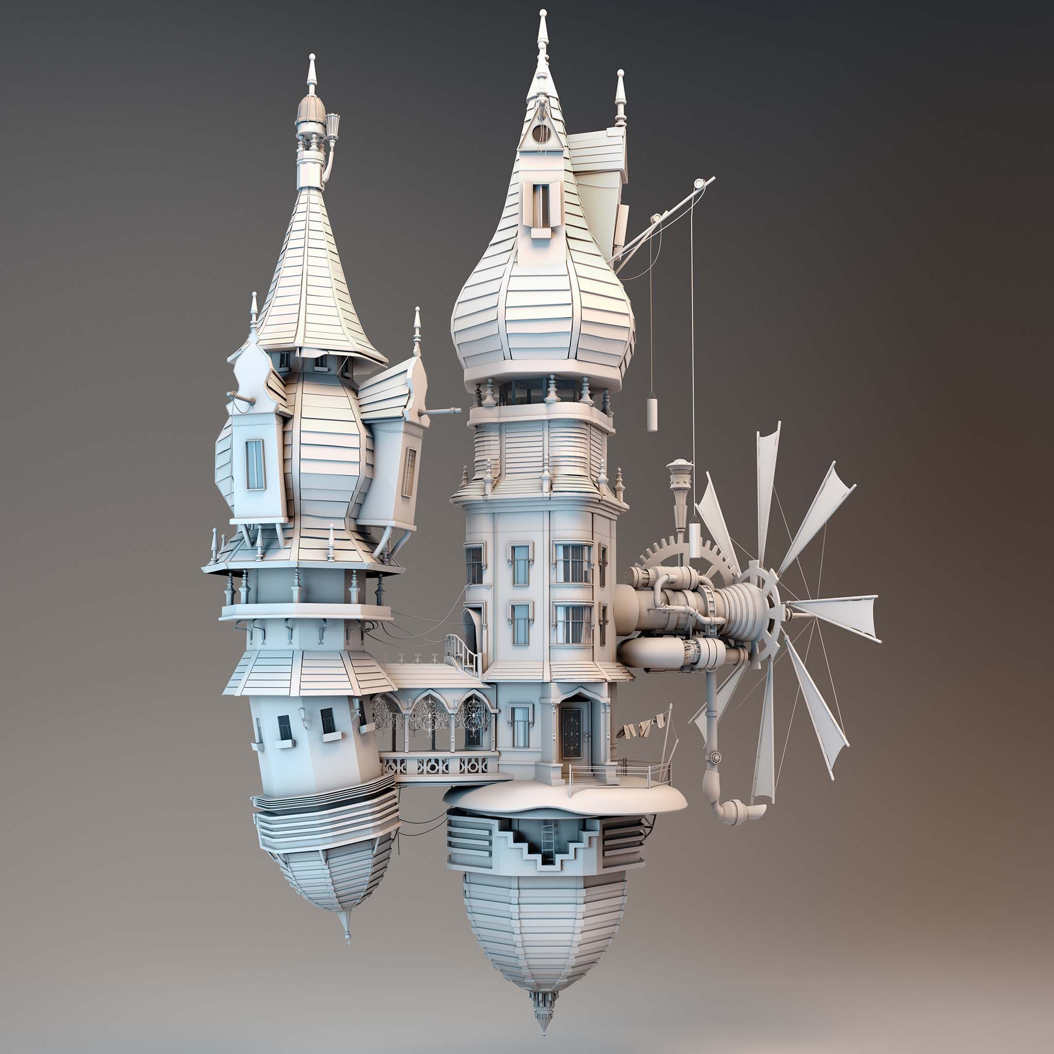 Wallpaper #FWcrDpMBSpphPi3-Remc67 Make Your Own Steampunk House in 3D