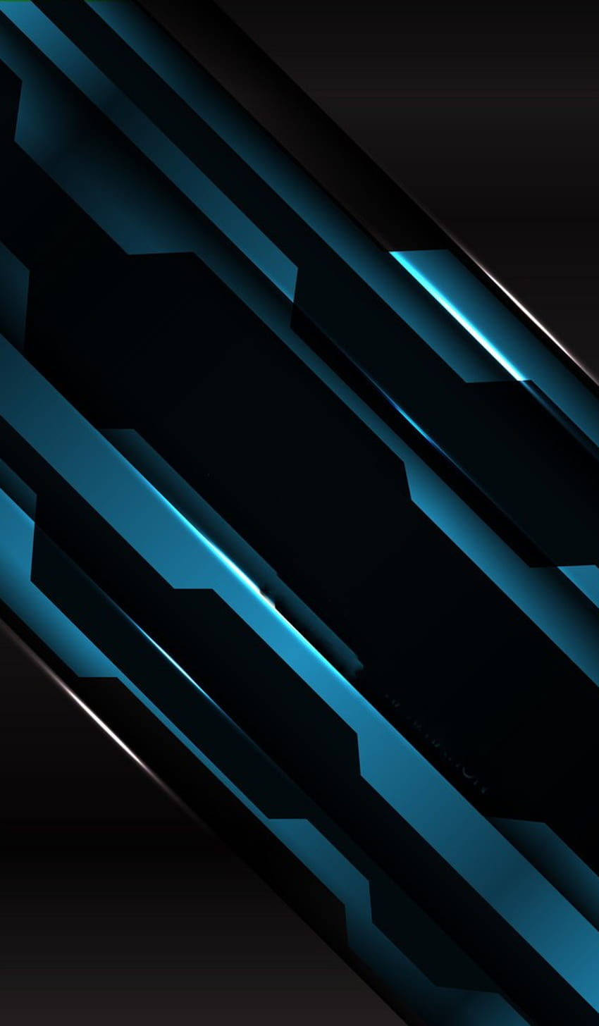 Wallpaper #0Zy14ZIBZHQxiYaruLzR172 Black Blue Lines Neon Digital Tech Amoled Material Modern Texture