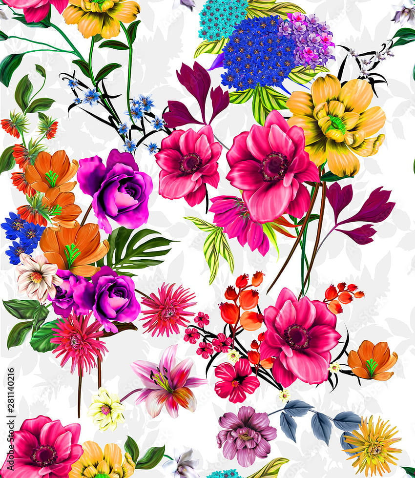 Wallpaper #Kbgw15IBJvJKYCmEIOId68 Watercolor Floral Seamless Pattern for Prints Design Flower
