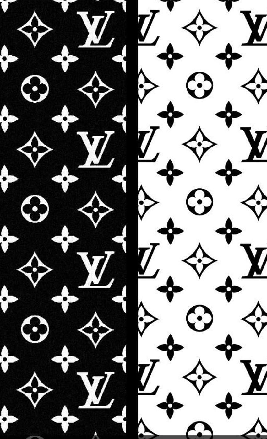 Wallpaper #UmfG5ZIBSpphPi3-tDHV67 Oboi Louis Vuitton iPhone Girly Supreme iPhone Black and White Lv