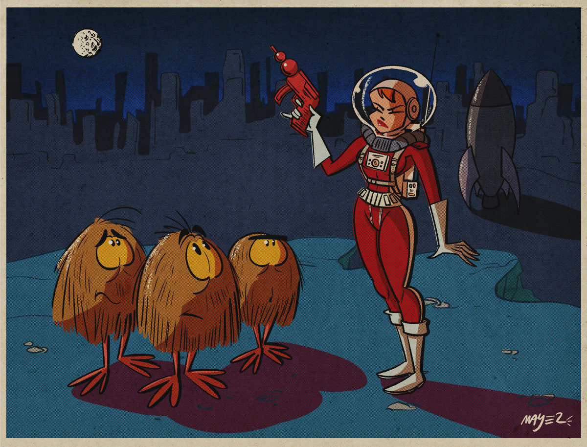 Wallpaper #shcGPpMBPLD5_VENWN5x181 Retro Sci Fi Cartoon by Joelmayer on Newgrounds