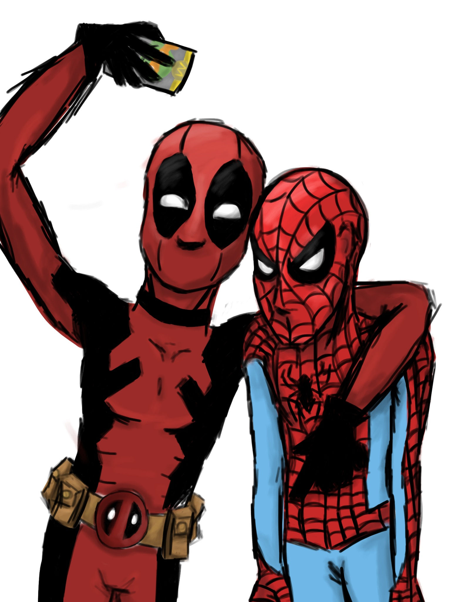Wallpaper #nRkVH48BtGB6xQ78MHqJ51 Spiderman and Deadpool by Gorillaz4life on Newgrounds