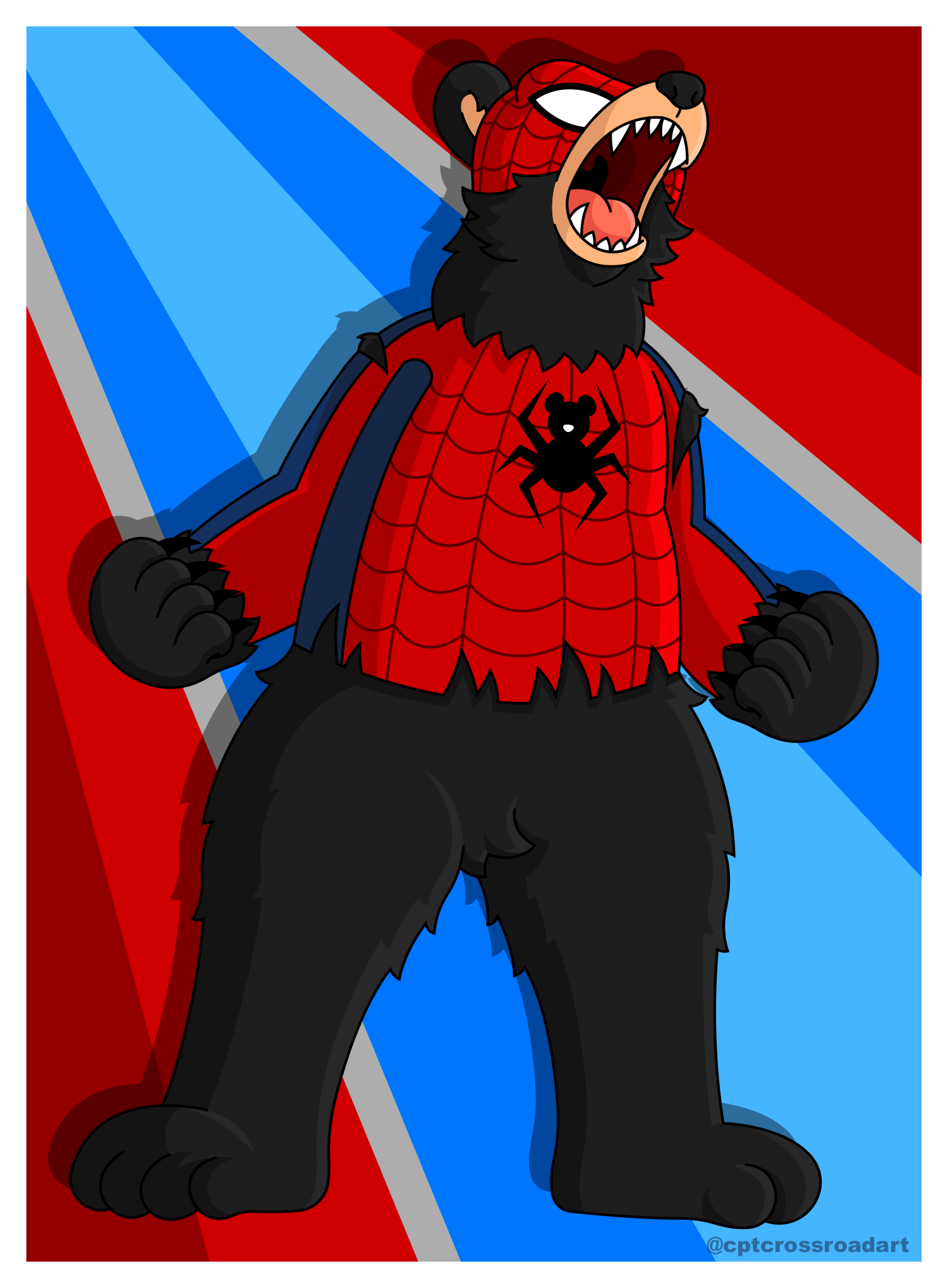 Wallpaper #D_QkOpMBKFX8bn3rd3iD362 The Sensational Spider Bear by Captaincrossroad on Newgrounds