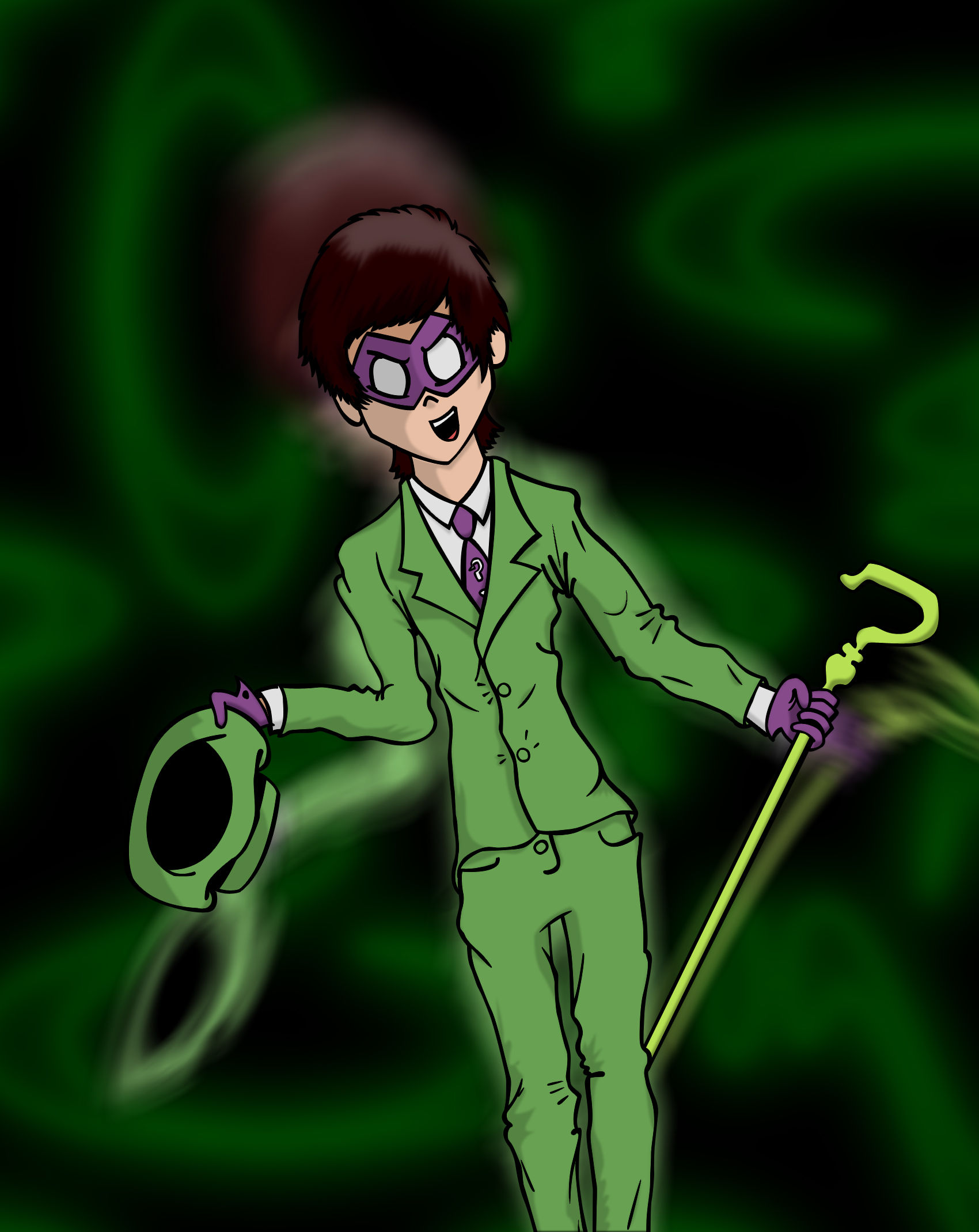 Wallpaper #Cf_SapMB3lSXT3zUreez254 The Riddler by Lilninja on Newgrounds