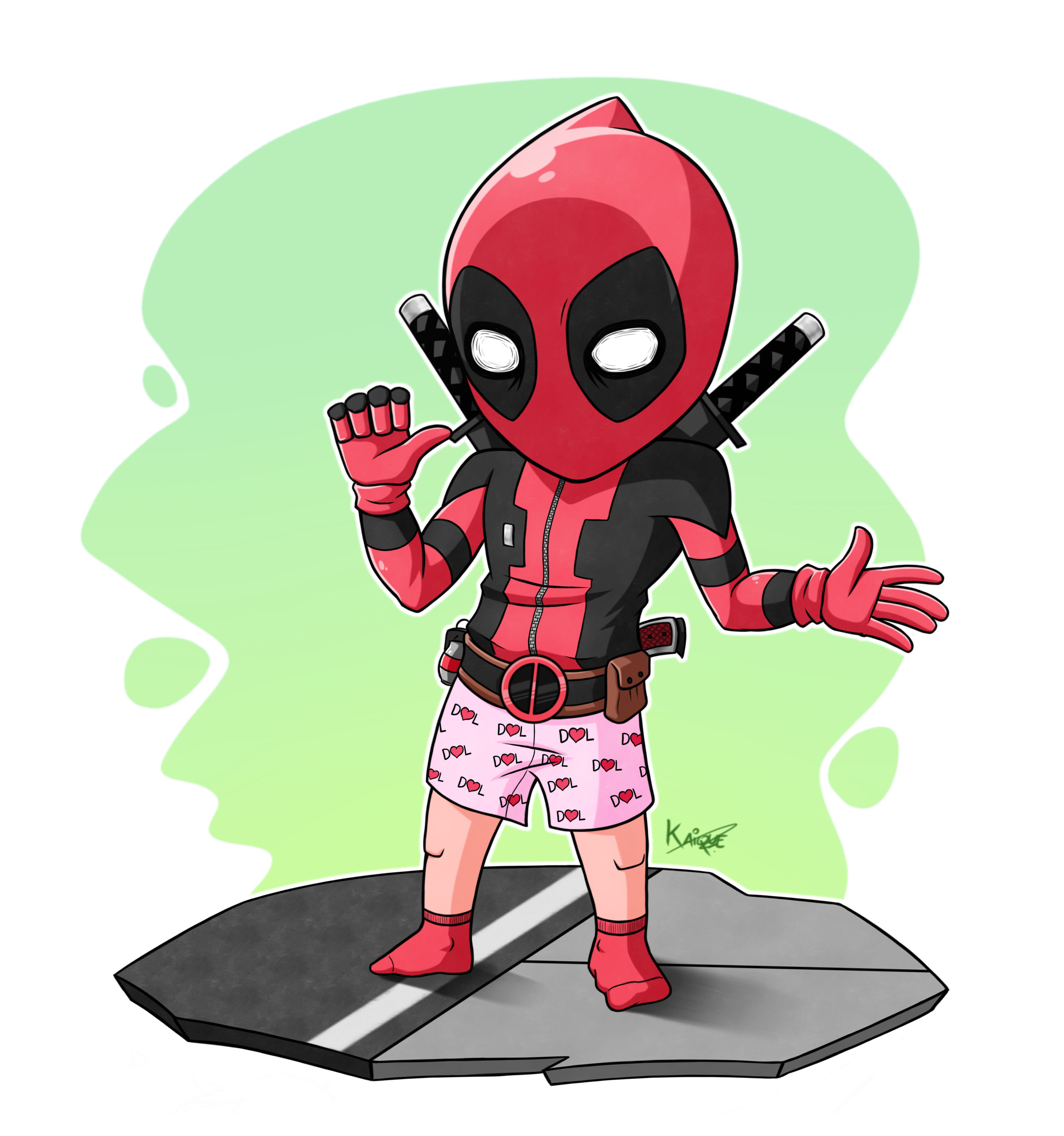 Wallpaper #NBlDDo8BtGB6xQ78o1kJ3 Deadpool Chibi by Kaiqueandrades on Newgrounds