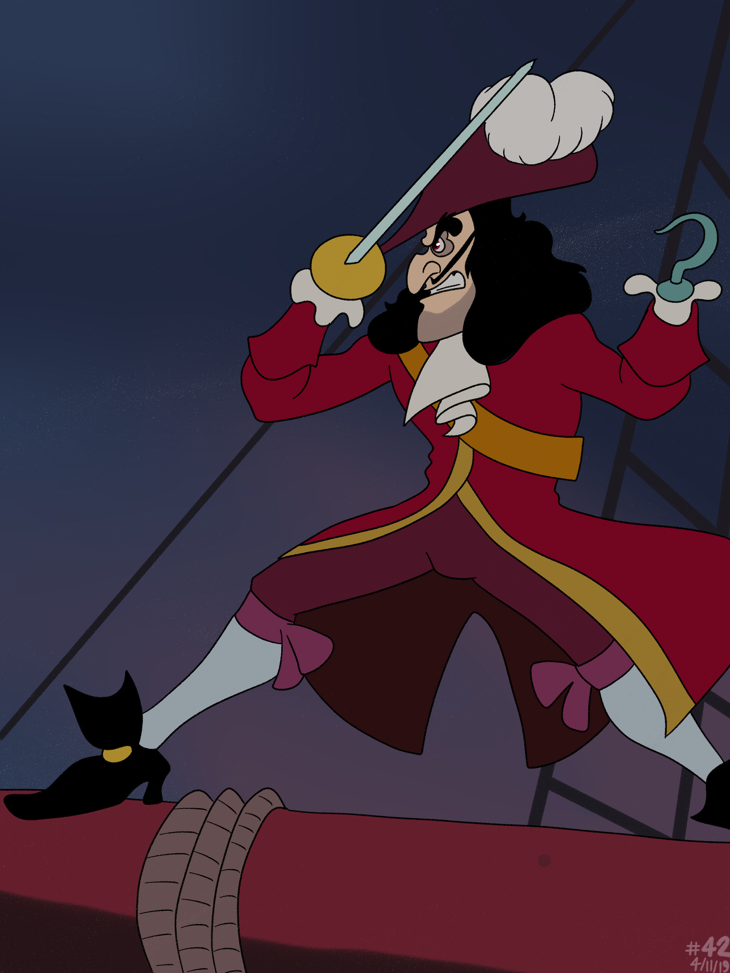 Wallpaper #zDG2NZMB5zzyi_yYm1d1180 Captain Hook by Gunderstank on Newgrounds