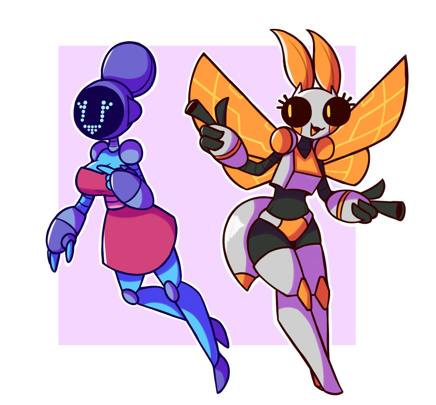 Wallpaper #OW0dapcBycdYOYFTOnEz183 Robot Girls by Vonjung on Newgrounds