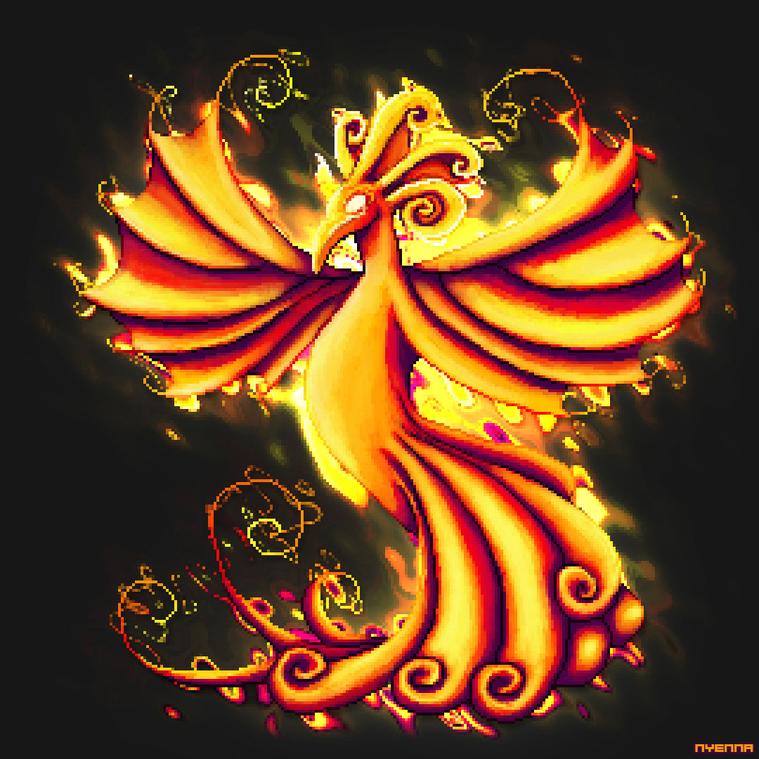 Wallpaper #2bc96 Image of a Majestic White Fire Phoenix on Craiyon