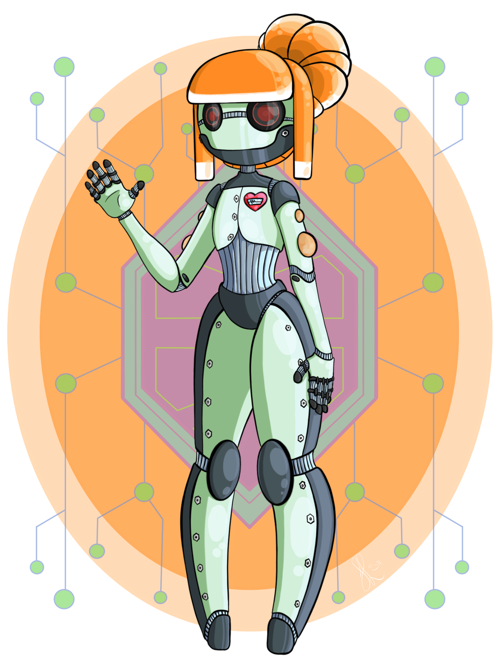 Wallpaper #OW0dapcBycdYOYFTOnEz35 Robot Girl by Skittzerella on Newgrounds