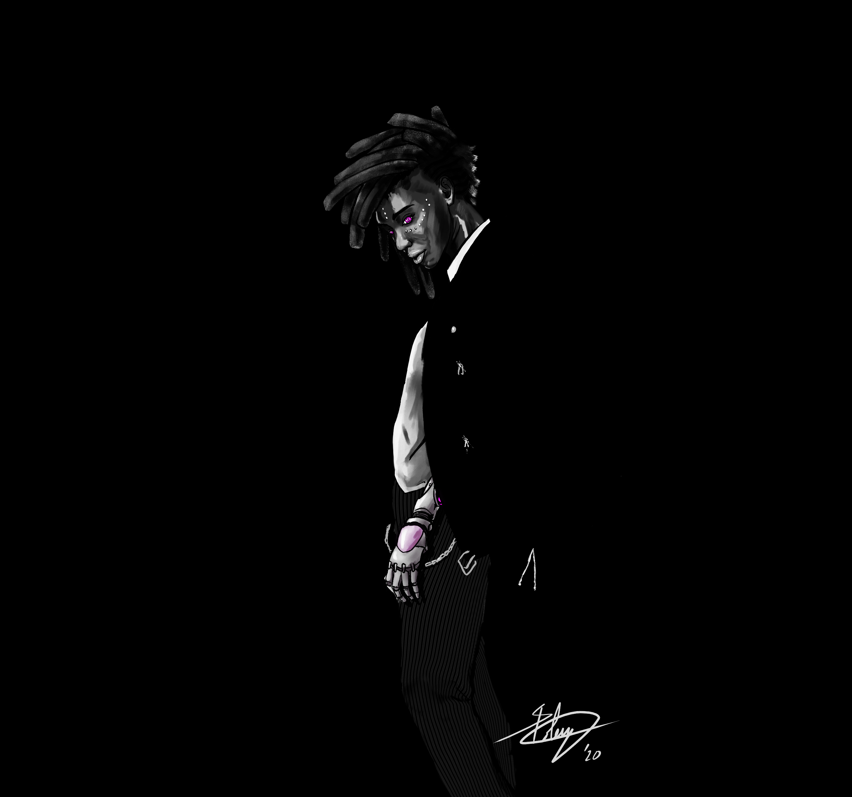 Wallpaper #oX2M8Y4Bnwiau_P6mQn417 Cyberpunk Noir by Seydaq on Newgrounds