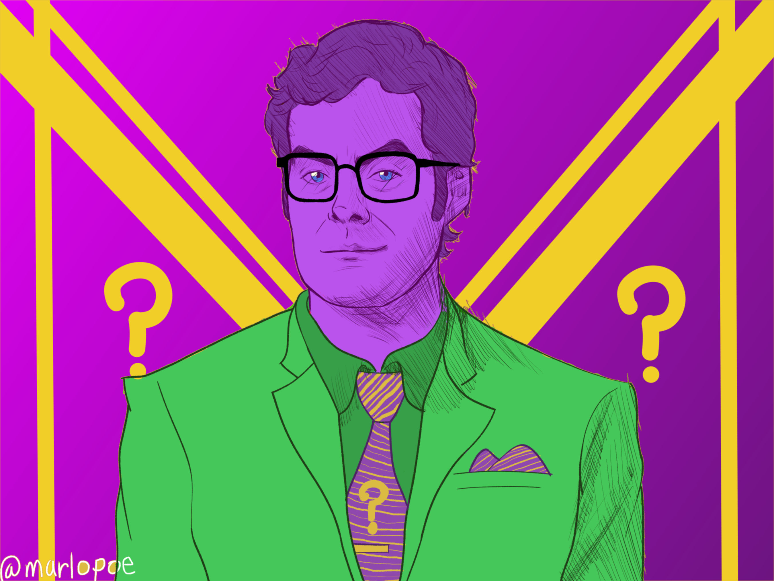 Wallpaper #Cf_SapMB3lSXT3zUreez256 The Riddler by Marlopoe on Newgrounds