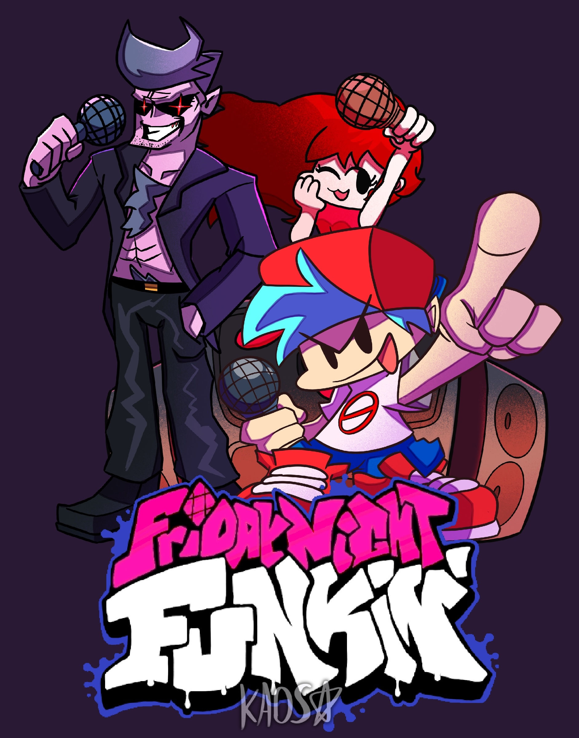Wallpaper #FgCJ644BSdW8dNourhJS8 Fnf Poster Week 1 by Kaoskurve on Newgrounds