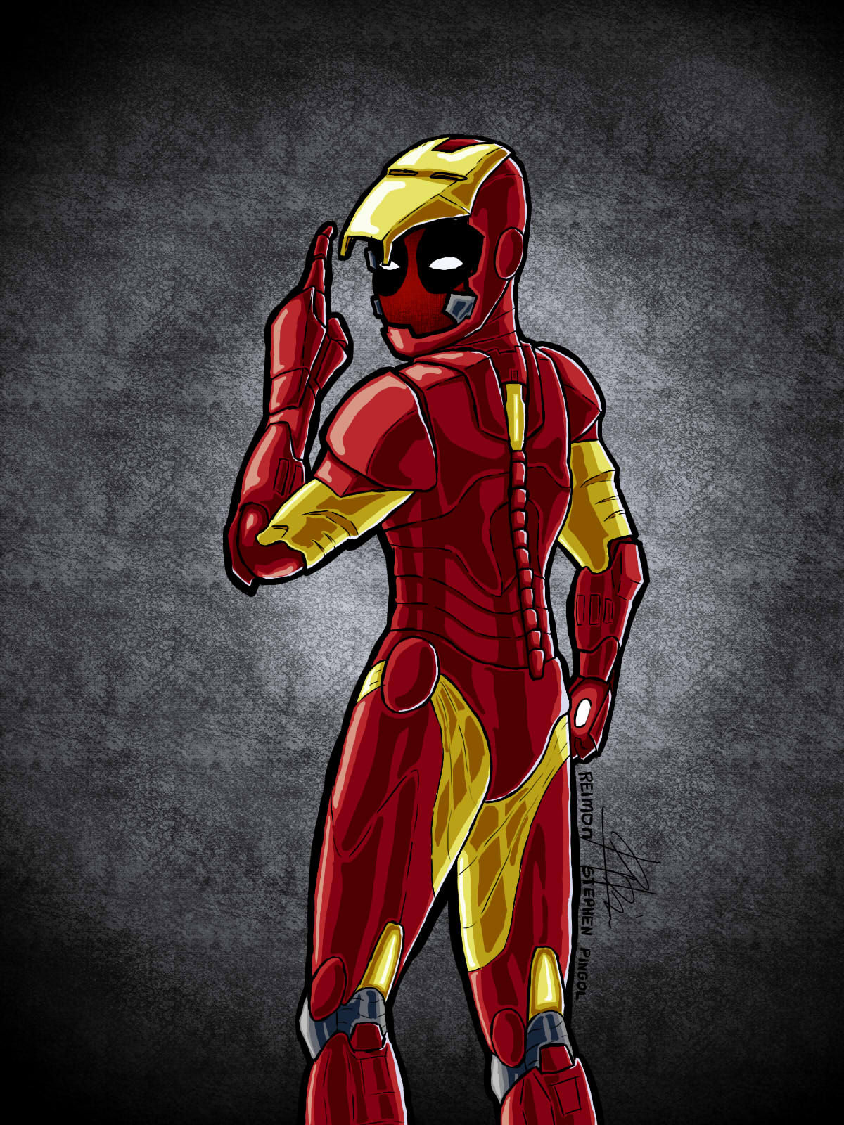 Wallpaper #pmjDFpMBSpphPi3-rQx9275 Deadpool X Ironman Fan Art by Arespikun on Newgrounds