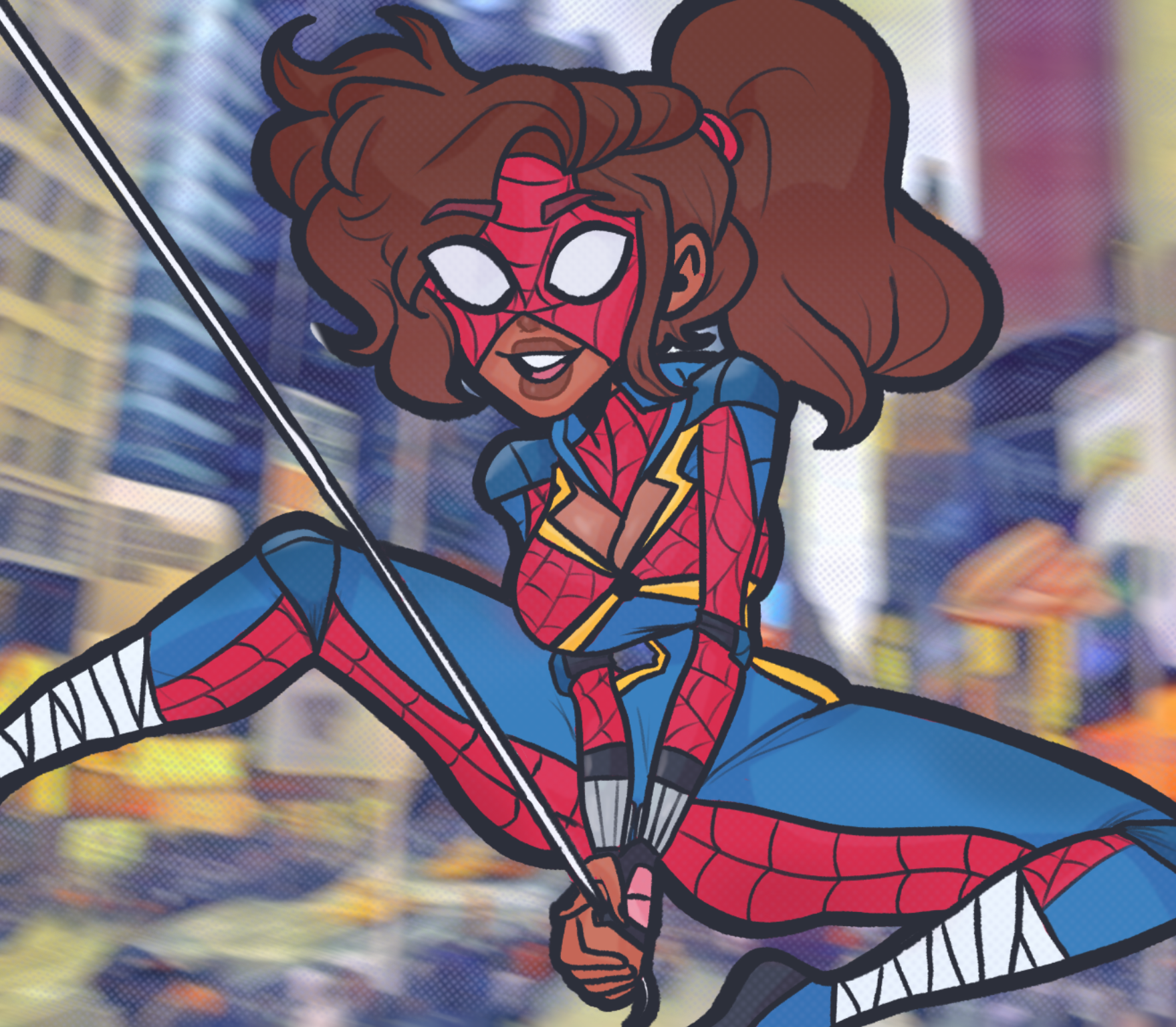 Wallpaper #nDGpNZMB5zzyi_yYQ1cr45 Spider Girl by Starbryte on Newgrounds