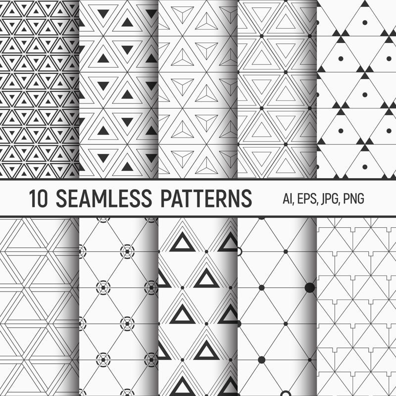 Wallpaper #_bix25IBJvJKYCmEN_fQ175 Geometric Patterns with Triangles