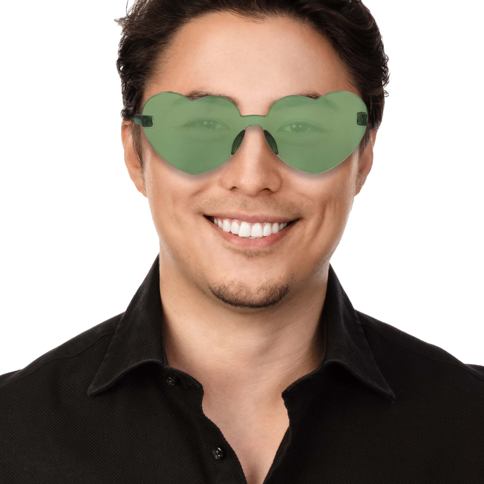 Wallpaper #Tmd395IBSpphPi3-tobx541 Green Heart Sunglasses 12 Pack