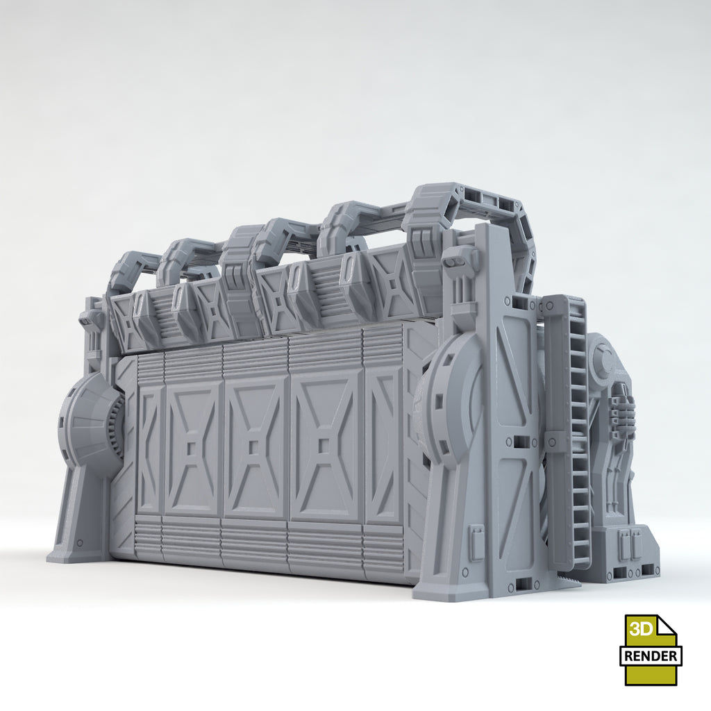 Wallpaper #NWegBpMBSpphPi3-J8JF193 Sci Fi Outpost Armoured Gate Tabletopterrain