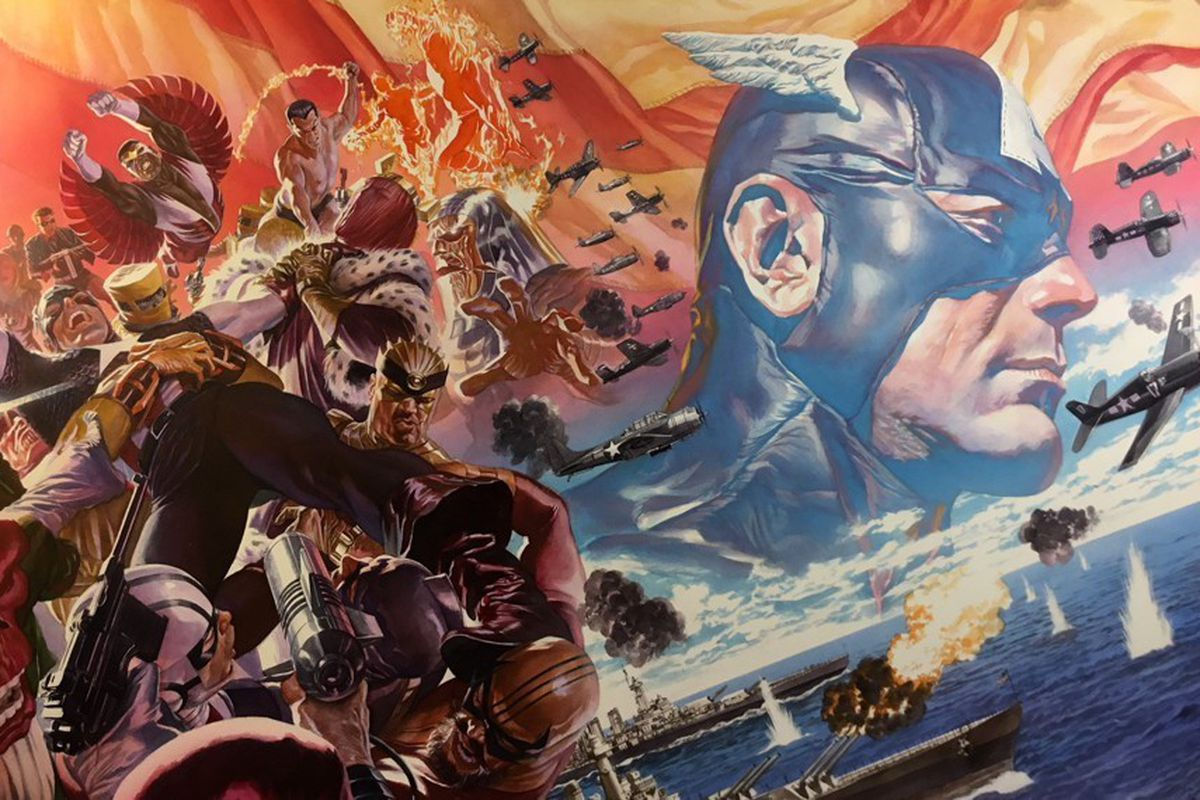 Wallpaper #NnPQiY4BFI5NbQksTCIb58 Captain America 1 Alex Ross Art