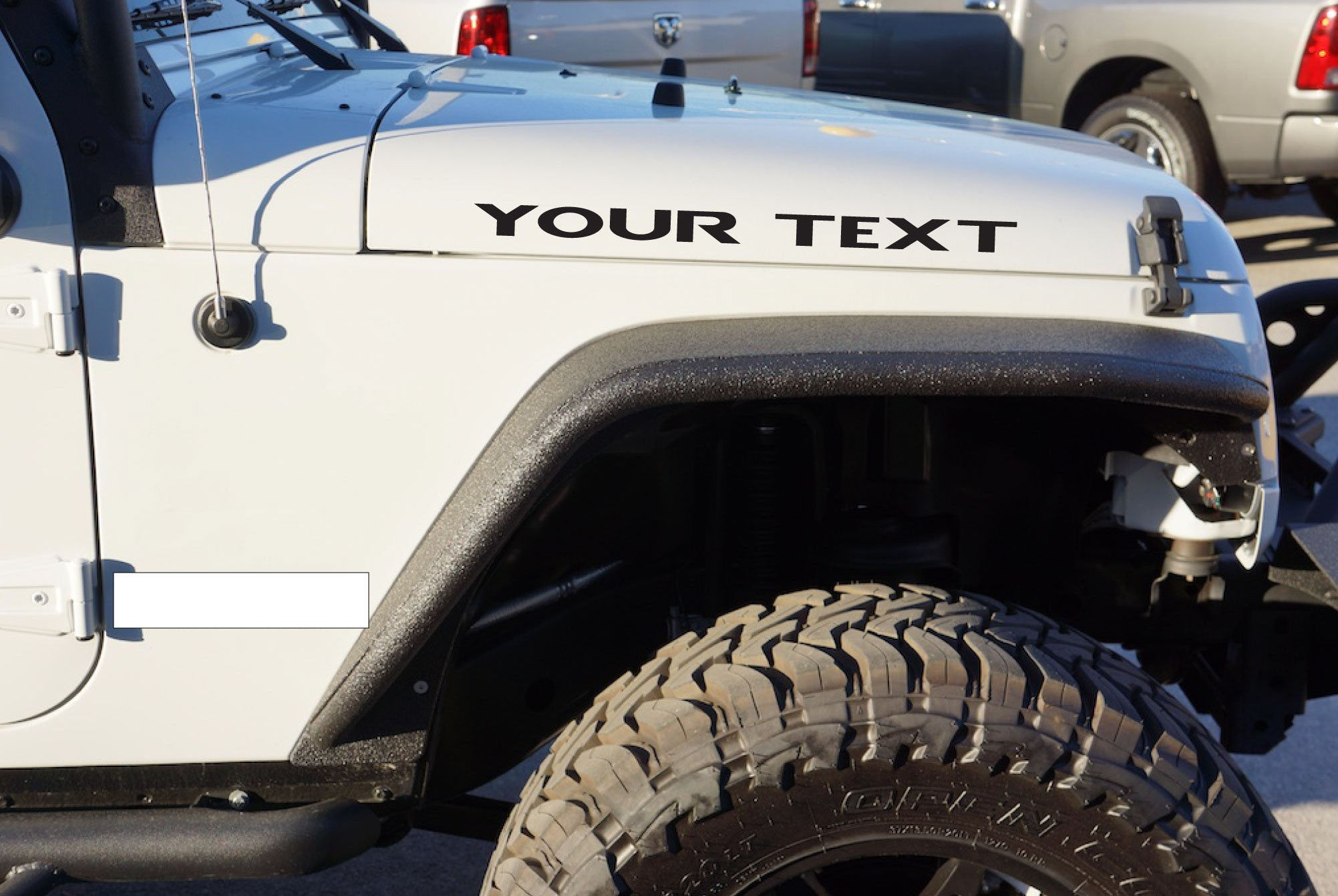 Wallpaper #vBnyO48BtGB6xQ78GrLO34 Jeep Wrangler Custom Your Text Here Hood Vinyl Decals the Pixel Hut