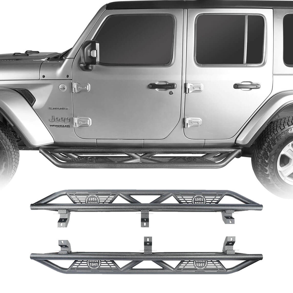 Wallpaper #4664c Mopar Factory Sahara Side Steps for 18 Up Jeep Wrangler Jl Unlimited